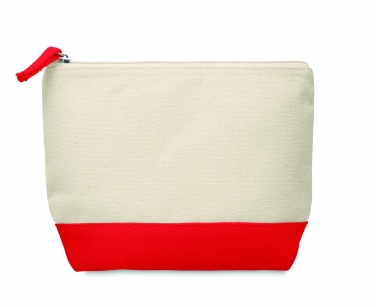 Logo trade promotional gifts picture of: Bicolour cotton cosmetic bag